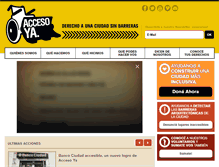 Tablet Screenshot of accesoya.org.ar